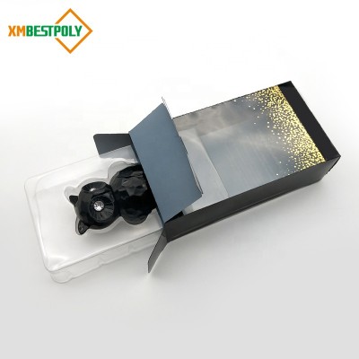 Custom earphone plastic blister clamshell trays boxes packaging for retail consumer pack