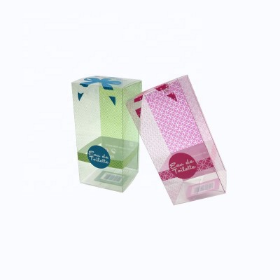 lady perfume clear plastic material packaging custom logo