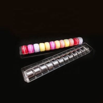 Soluble material plastic food box packaging for macaron tray